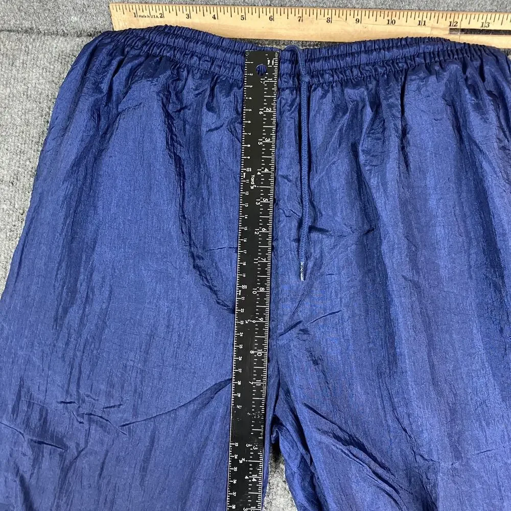Wilson Track Pants Mens‎ Size S Blue Nylon Windbreaker Joggers Elastic Waist